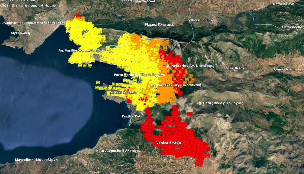Σαρώνει 100.000 στρέμματα σε Βοιωτία και Αττική