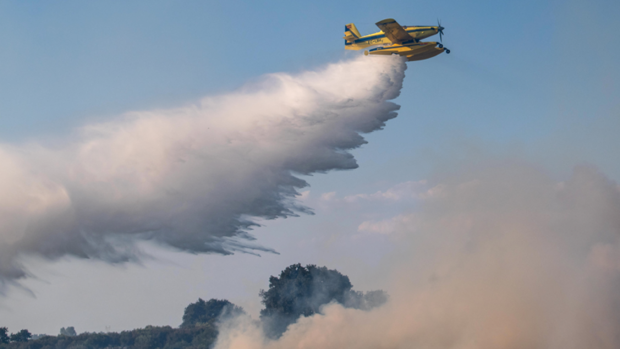 Πυρκαγιά σε δασική έκταση στον Άγιο Νικόλαο Λακωνίας