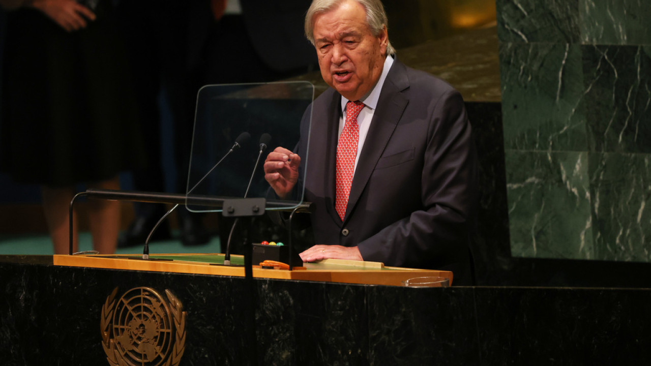 Γκουτέρες: Δεν υπάρχει εναλλακτική λύση, μόνο η λύση των δύο κρατών Ισραήλ και Παλαιστίνης
