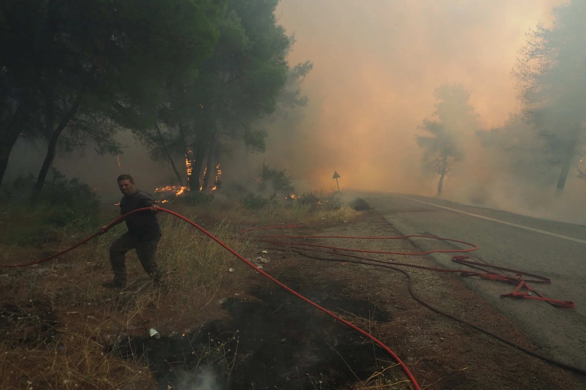 Εύβοια: Βελτιωμένη η εικόνα της πυρκαγιάς στη Μακρυκάπα