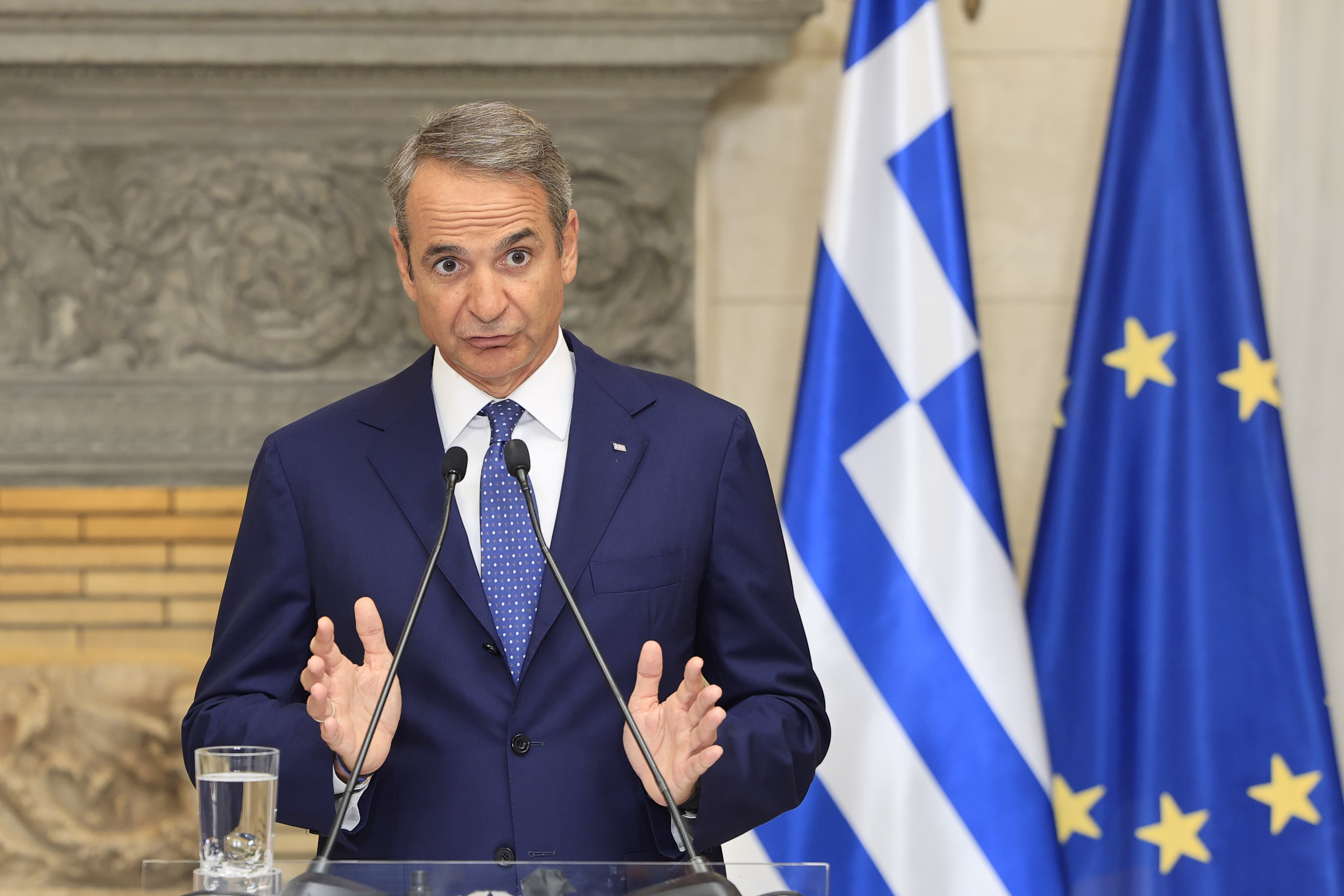 Στο πλευρό της Γερμανίας ο Κυριάκος Μητσοτάκης - «Θα αποτύχουν απόπειρες εκφοβισμού των δημοκρατιών μας»
