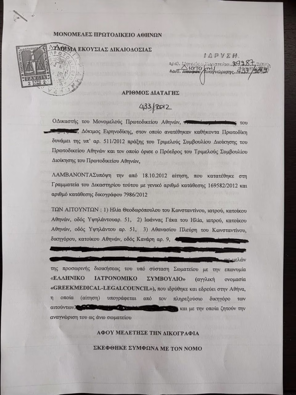 Αποκάλυψη ΠΑΣΟΚ: Ο Πλεύρης και οι κατηγορούμενοι γιατροί για τον θάνατο του Μαζωνάκη είχαν συστήσει σωματείο