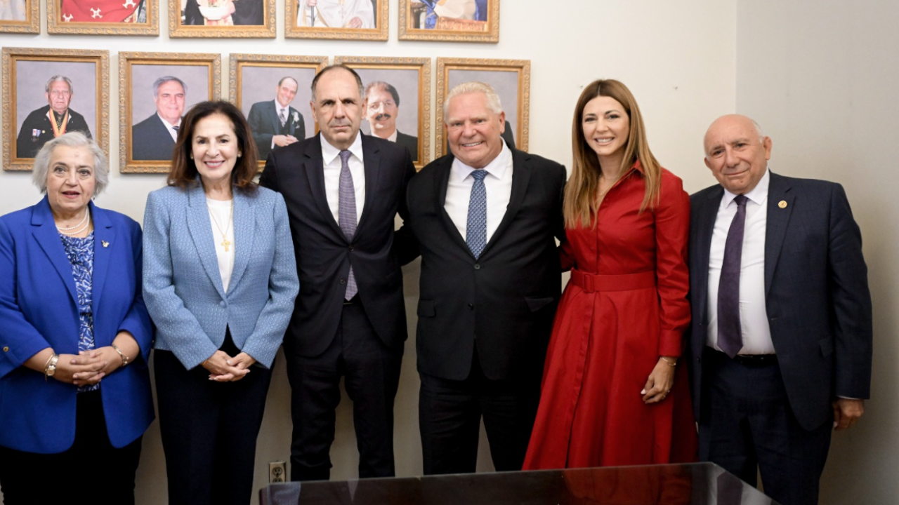 Συνάντηση Γ. Γεραπετρίτη με τον πρωθυπουργό του Οντάριο και τη Δήμαρχο του Τορόντο