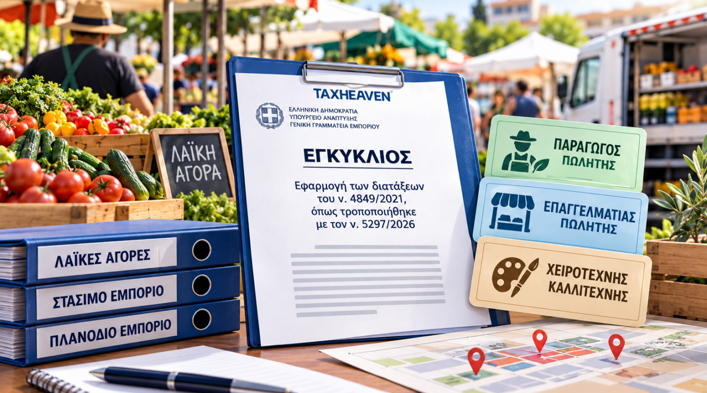 Λαϊκές αγορές και υπαίθριο εμπόριο: Νέα εγκύκλιος για άδειες, θέσεις και μετακινήσεις πωλητών