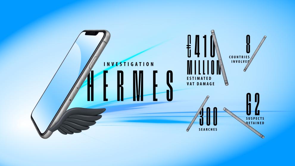 Επιχείρηση «Hermes»: 62 συλλήψεις στο πλαίσιο έρευνας για απάτη τύπου «καρουζέλ» στον ΦΠΑ, ύψους 410 εκατ. ευρώ, με κινητά τηλέφωνα
