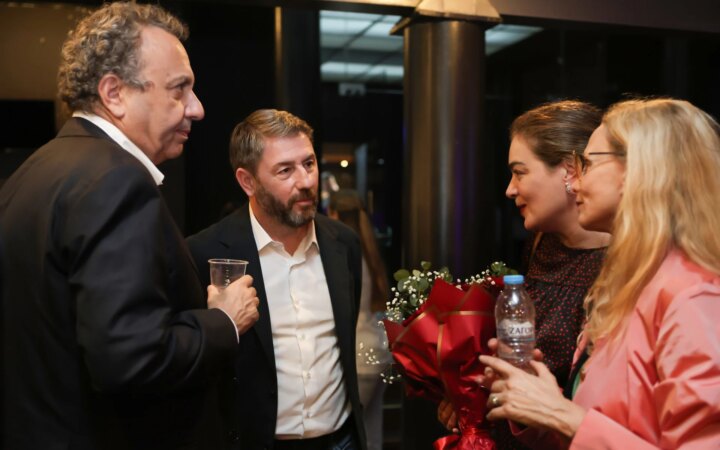 Στην πρεμιέρα της παράστασης «Η συγκάτοικος» ο Ν. Ανδρουλάκης