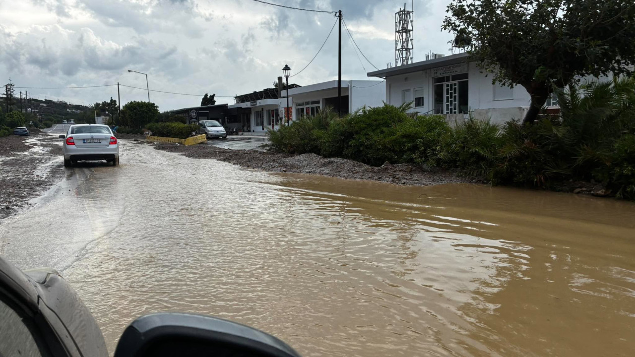 Κρήτη: Συνεχίζεται η κακοκαιρία, ήχησε 112 σε Αμάρι και Μυλοπόταμο