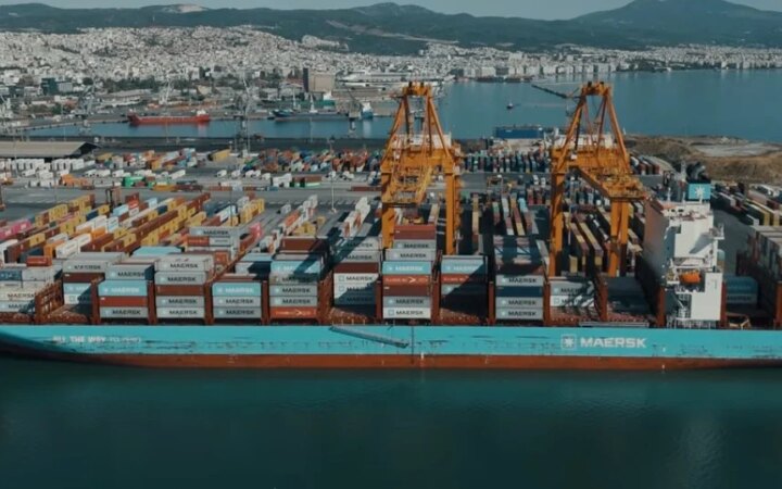 Υποδέχθηκε επιτυχώς το «πράσινο» νεότευκτο containership «Maersk Finisterre»