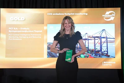 Piraeus Container Terminal wins two gold awards at Environmental Awards 2026