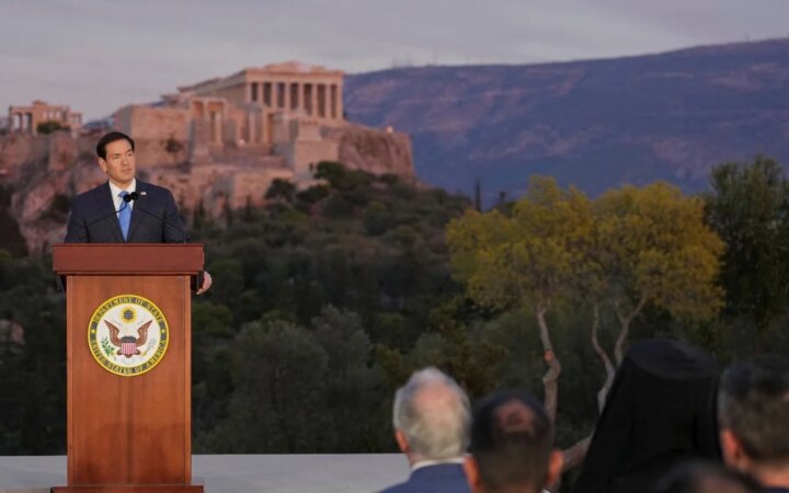 WSJ: «Η ομιλία της χρονιάς» από τον Ρούμπιο στην Πνύκα