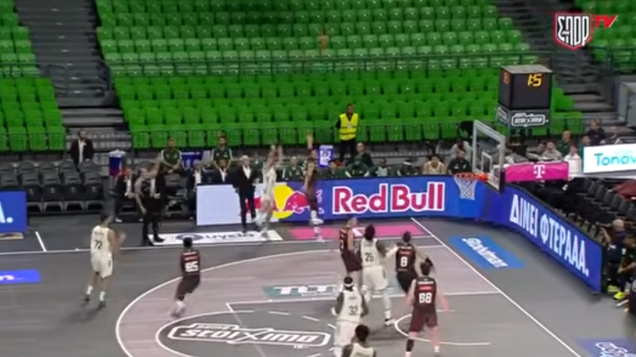 Παναθηναϊκός - Vikos Φalcons: Τρομερό buzzer-beater τρίποντο του Μωραΐτη - Δείτε βίντεο