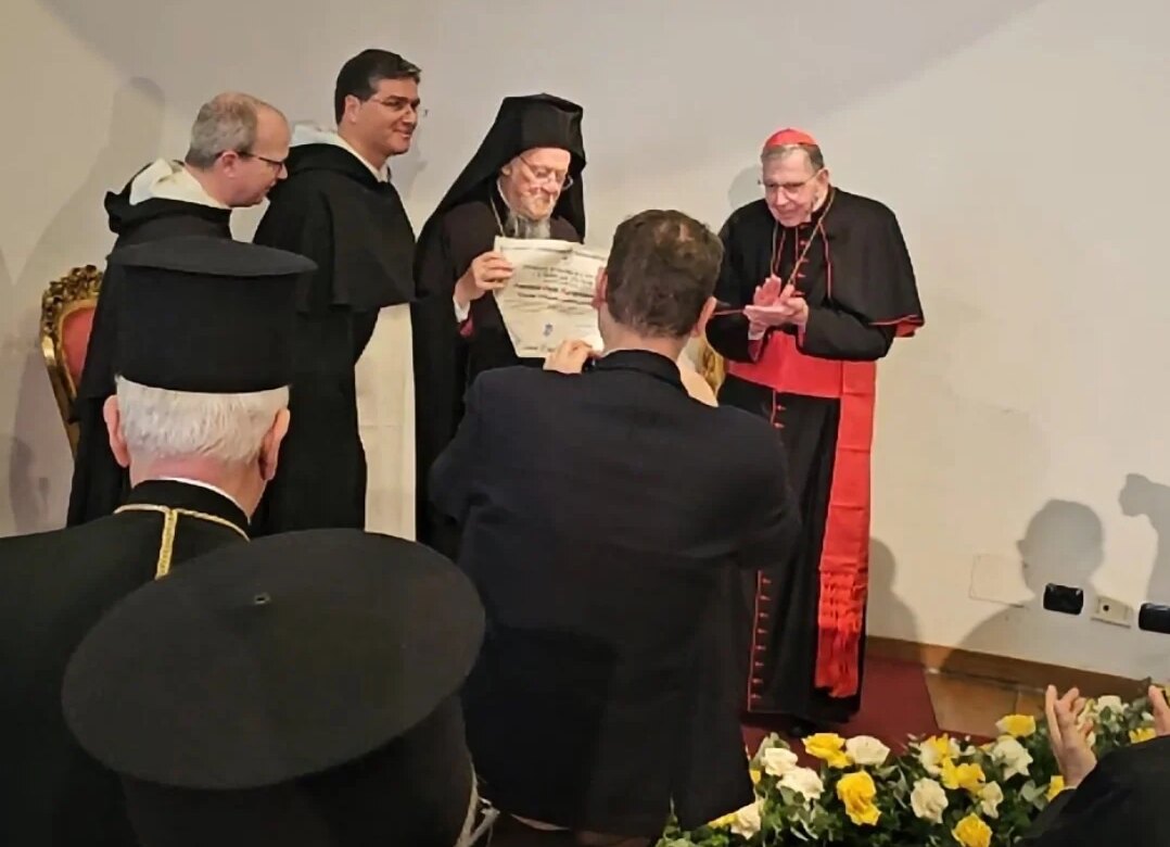 Αναγόρευση Βαρθολομαίου σε επίτιμο διδάκτορα από το πανεπιστήμιο του Βατικανού